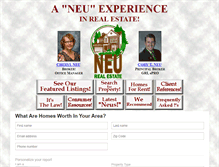 Tablet Screenshot of neurealty.com